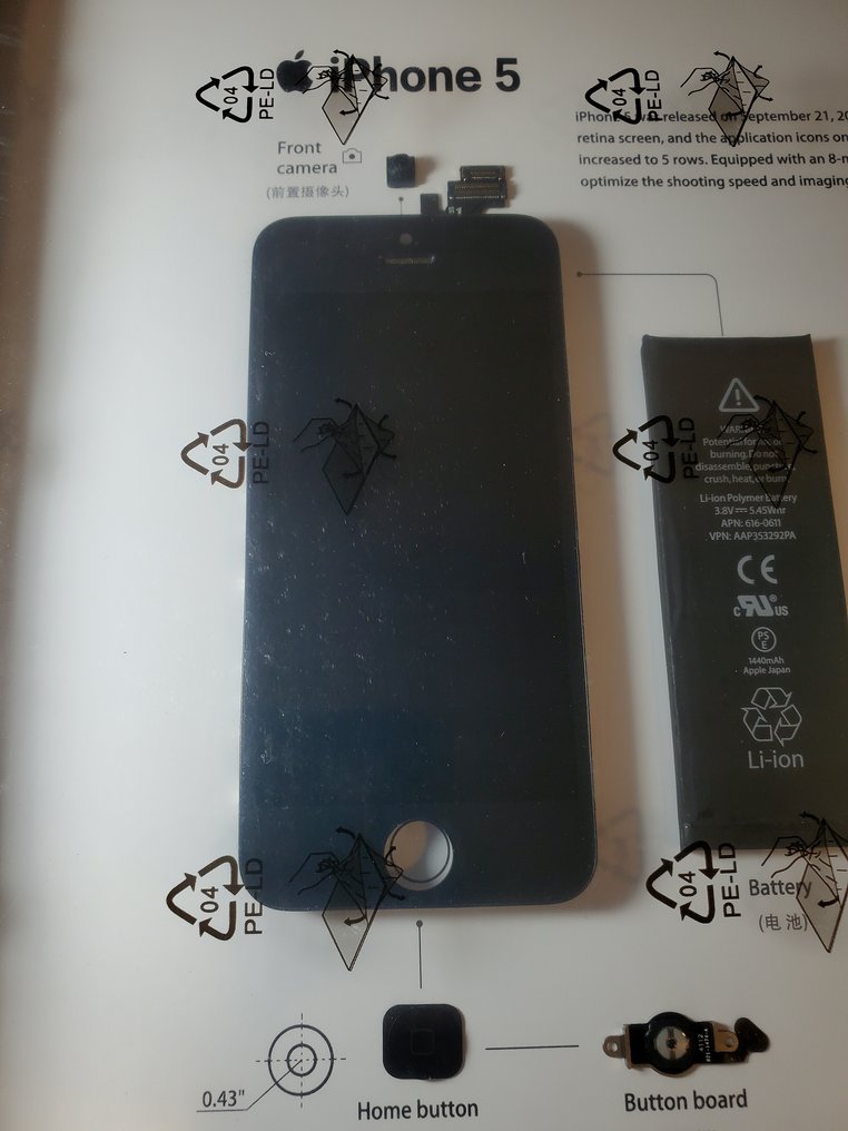 Apple Deconstructed iPhone 5 Art Frame - iPhone #4.3