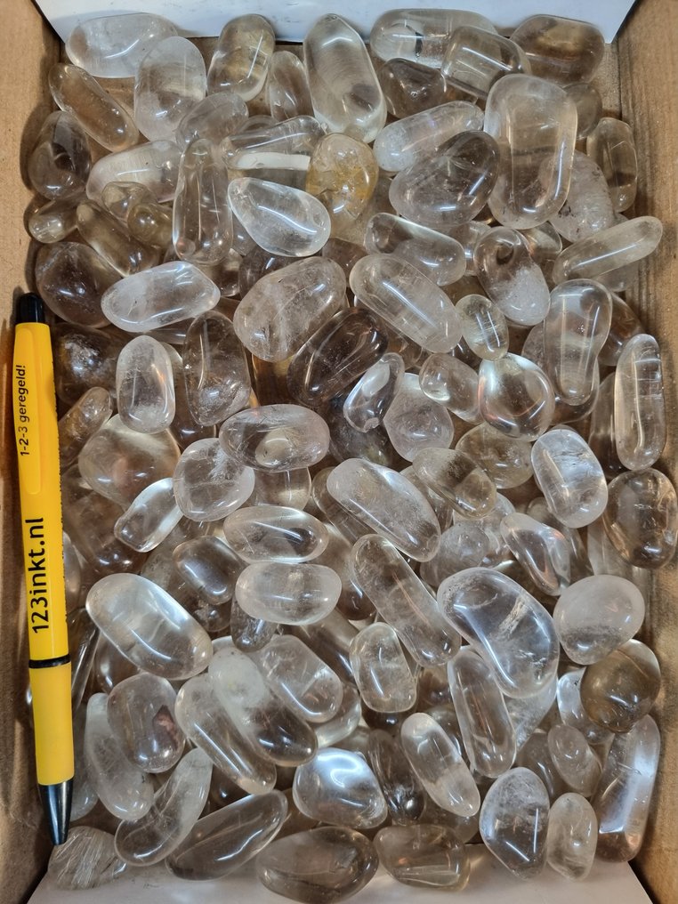 Big Lot HQ 打磨的烟色水晶 - 20 - 50 毫米 自由形式- 1.5 kg #1.0