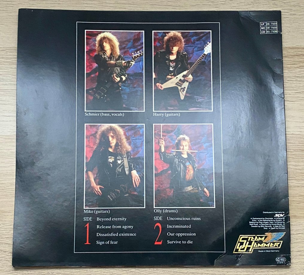 Destruction - Release From Agony / 1st European Pressing / With EMP Merchandise Sheet / Very Rare - LP Album (stand-alone item) - 1st Pressing - 1987 #1.0