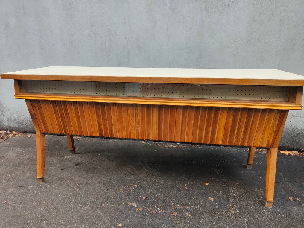 Workbench - Hardwood, Polychrome wood, Composite - Vintage shop counter #4.3