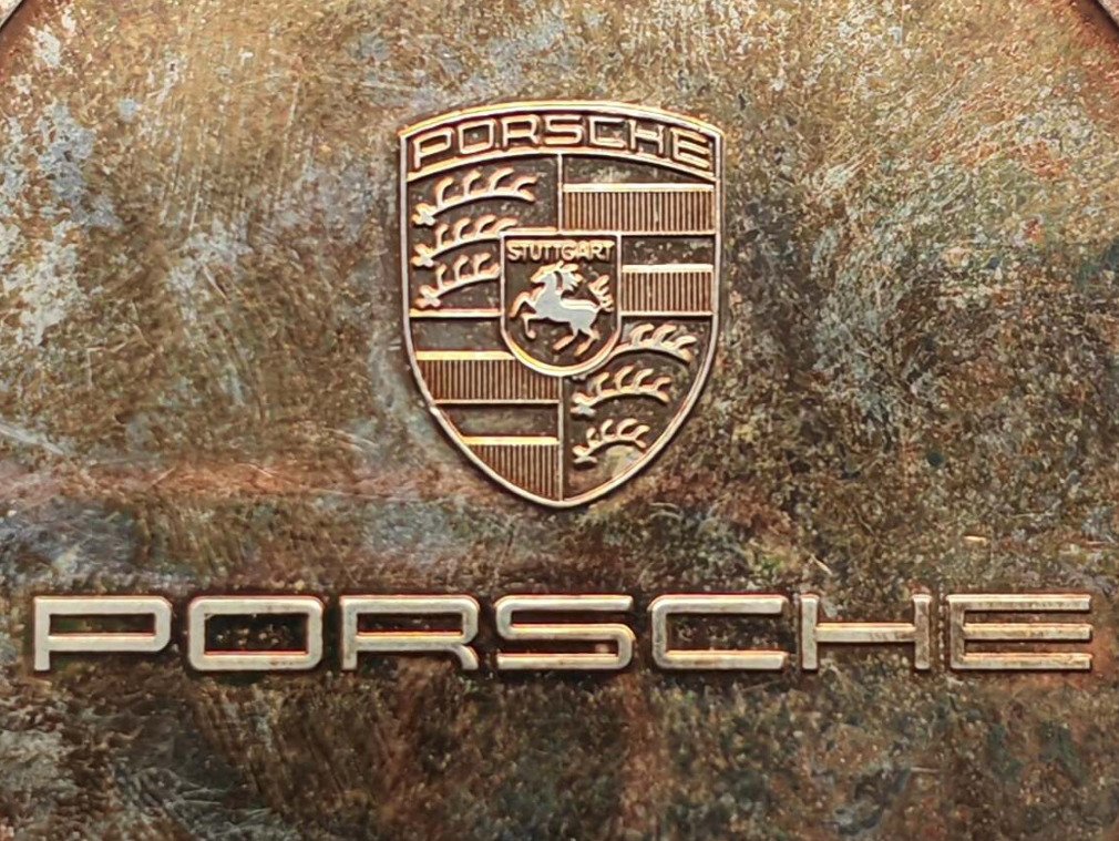 Porsche - 保时捷牌匾 - 标志 - 黄铜色, 铜 #2.1