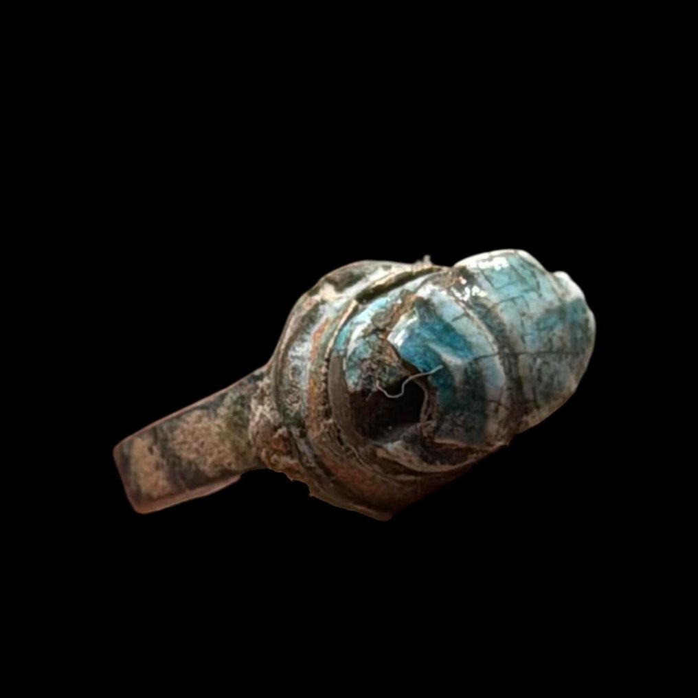 Αρχαίο δαχτυλίδι με περίακτο σκαραβαίου. Μπρούντζος Δαχτυλίδι (χωρίς τιμή ασφαλείας) #4.3