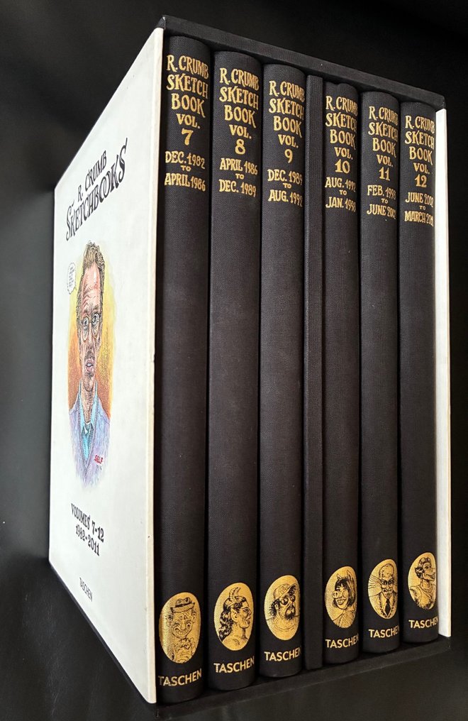 R. Crumb Sketchbooks 1982-2011, Volumes 7-12, - 1 Sammel-Box #1.0