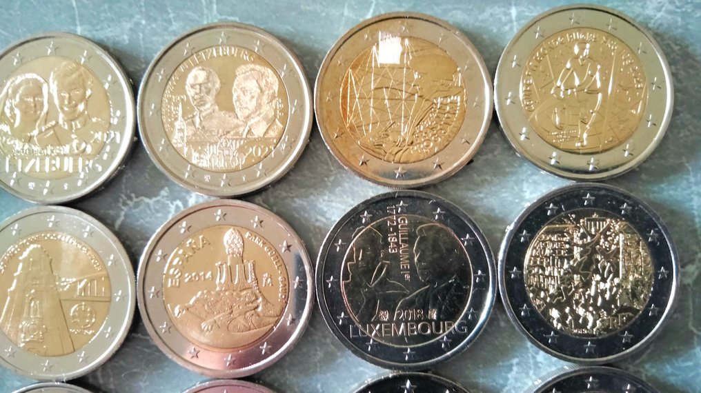 Europa. 2 Euro 2005/2023 (15 pièces) (Zonder minimumprijs) #2.1