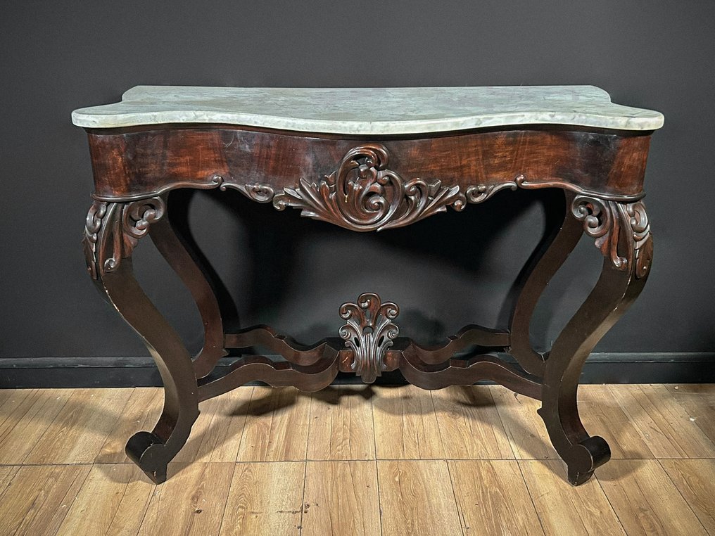 Konsol bord - Træ, Marmor - Consolle Luigi Filippo #3.2