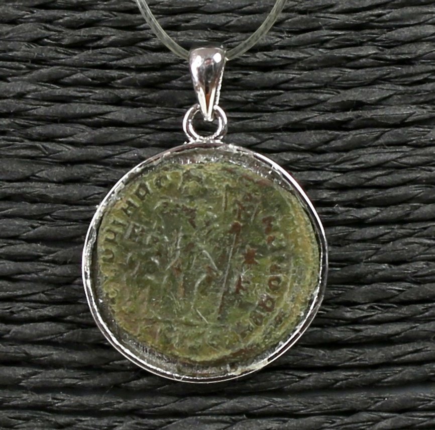 Modern Silver Pingente com moeda de Valentiniano I  (Sem preço de reserva) #2.1