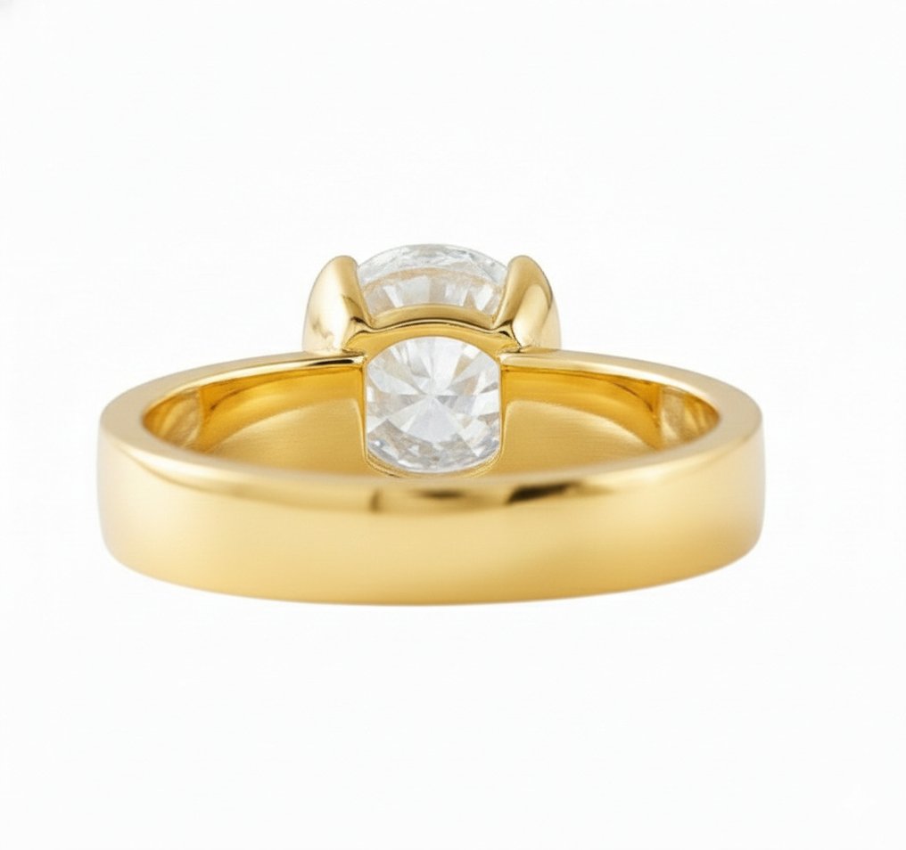 Gyűrű - 14 kt. Sárga arany -  4.50ct. tw. Gyémánt (Laboratóriumban előállított) #4.3