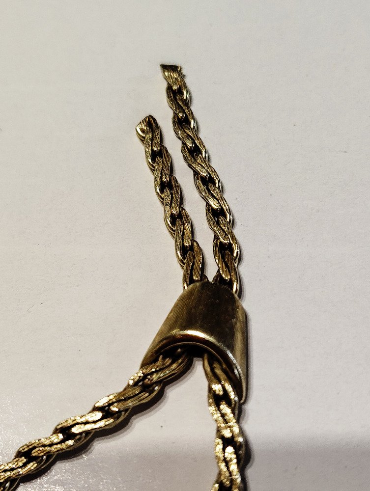 Chaîne - 14 carats Or jaune - Collier western bolo #3.2