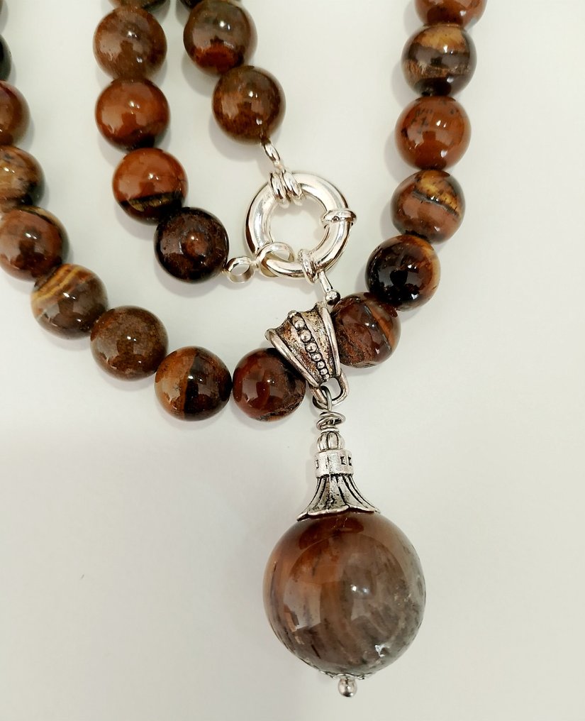 Colar Olho de Tigre - Colar - com pingente Eye Tiger #1.0