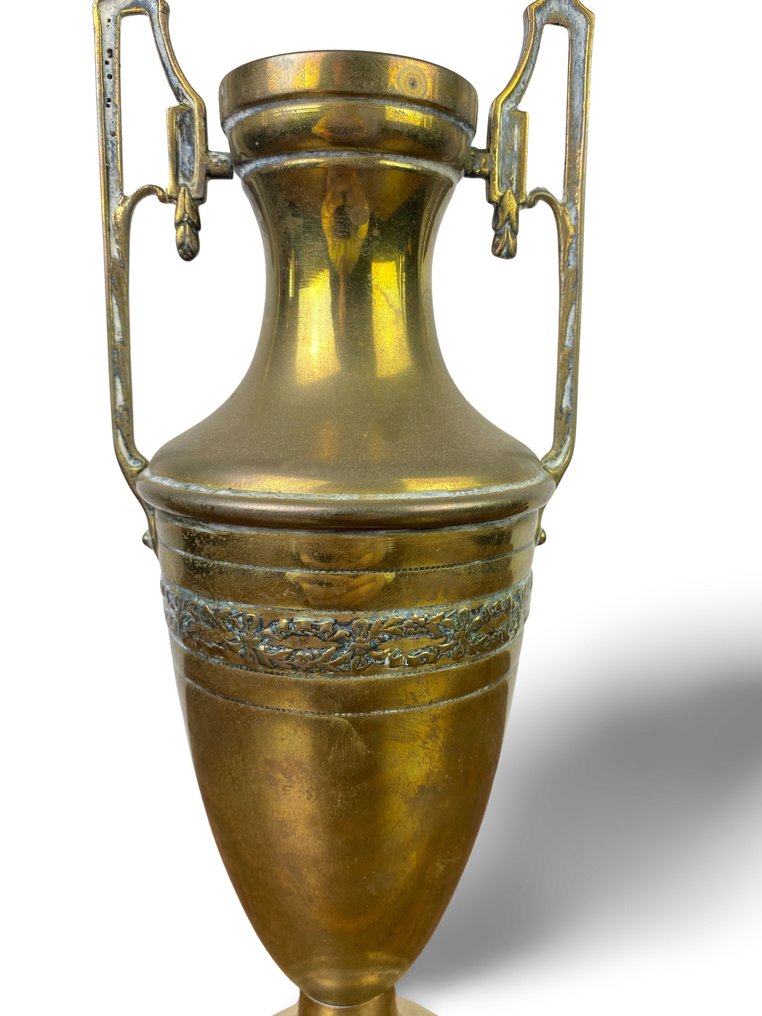 Vase - Gilt brass - Height 33cm #2.1