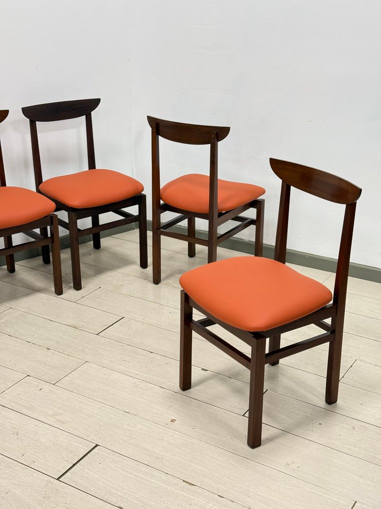 椅 (4) - 木, 人造皮革 - 北欧风格 #1.0