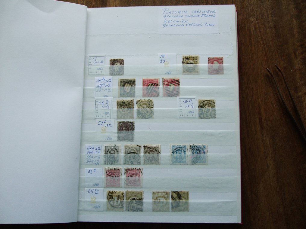 葡萄牙和殖民地 1870/2003 - 邮票收藏以混合状态交付至库存簿中。 #1.0