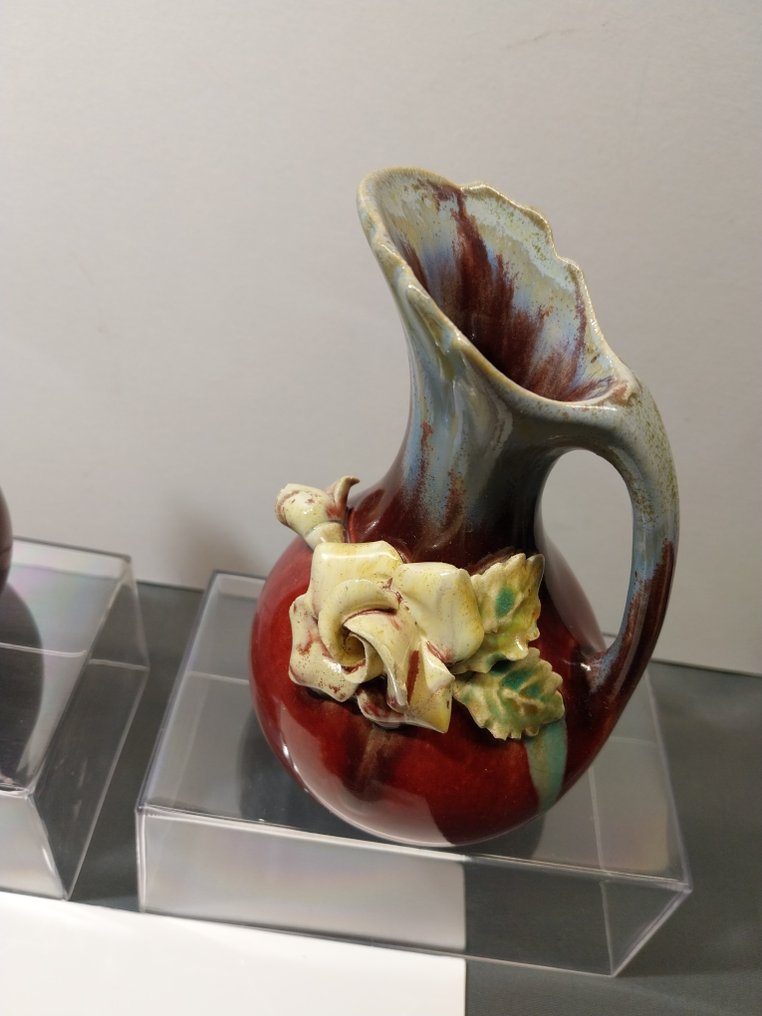 faïenceries de Thulin - Pichet (3) - modèle numero 844 - Faïence - Cruche art déco #3.2