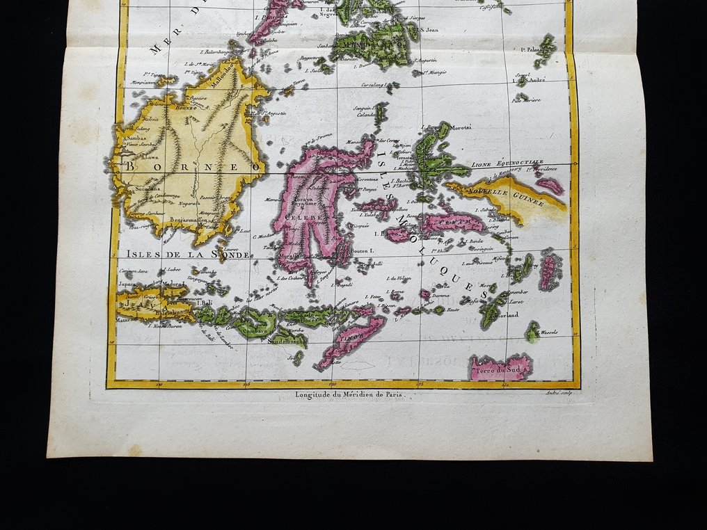 亚洲 - 东印度群岛 / 菲律宾 / 婆罗洲 / 苏门答腊 / 台湾 / 新几内亚; Desmarest & Bonne - La Presqu'Isle de l'Inde, au de la du Gange, avec l'Archipel des Indes (Partie Orientale) - 1781-1800 #3.2