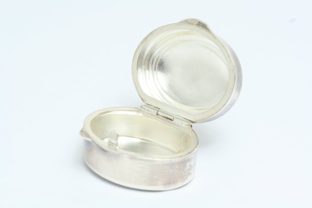 Tablettatartó - Ovális - .800 ezüst - Ezüst gyűrűtartó #1.0