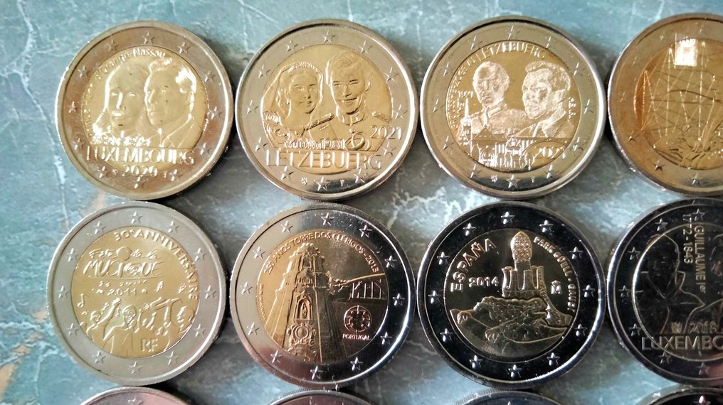 Europa. 2 Euro 2005/2023 (15 pièces) (Zonder minimumprijs) #1.0