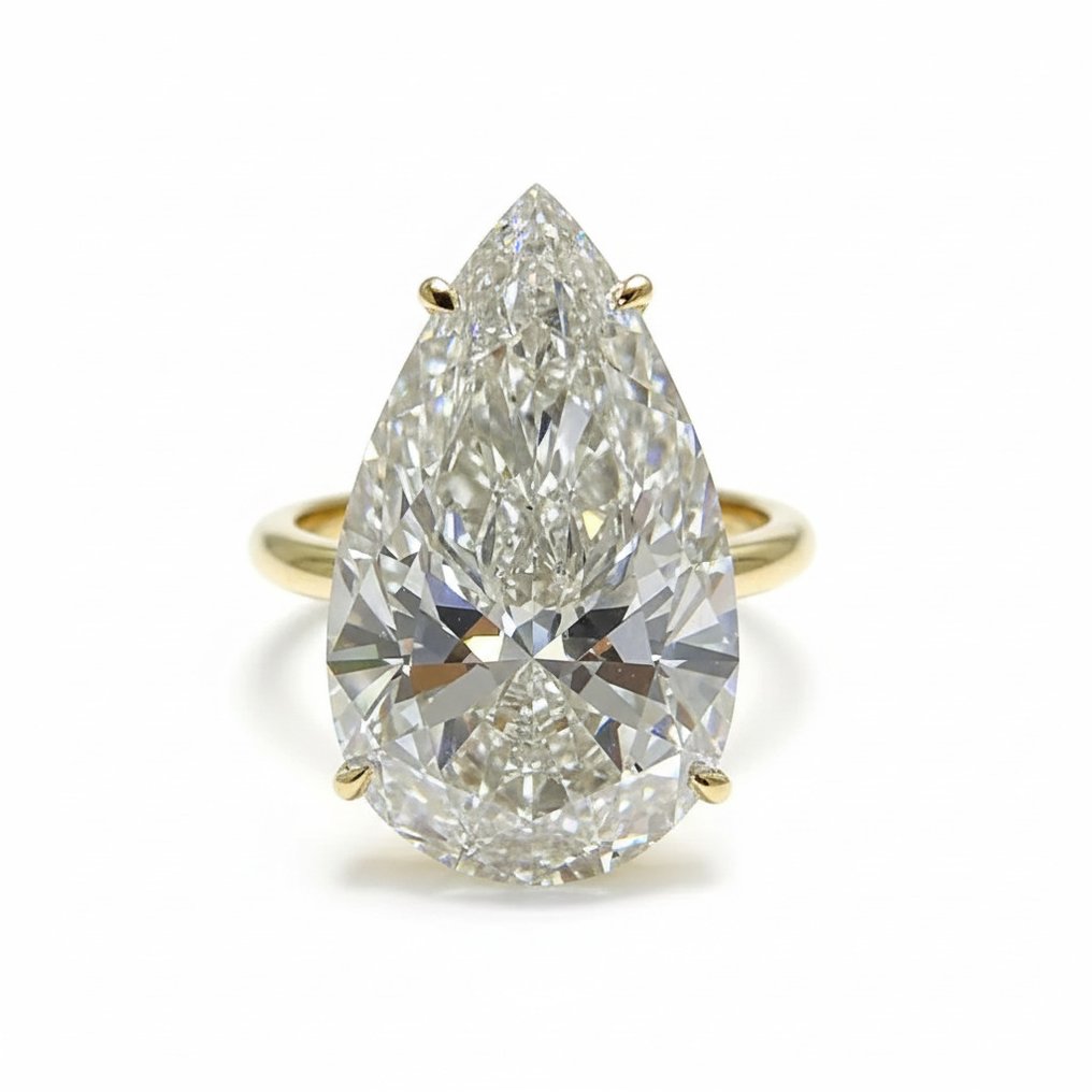 Gyűrű - 14 kt. Sárga arany - 9.00ct. tw. Gyémánt (Laboratóriumban előállított) #2.1