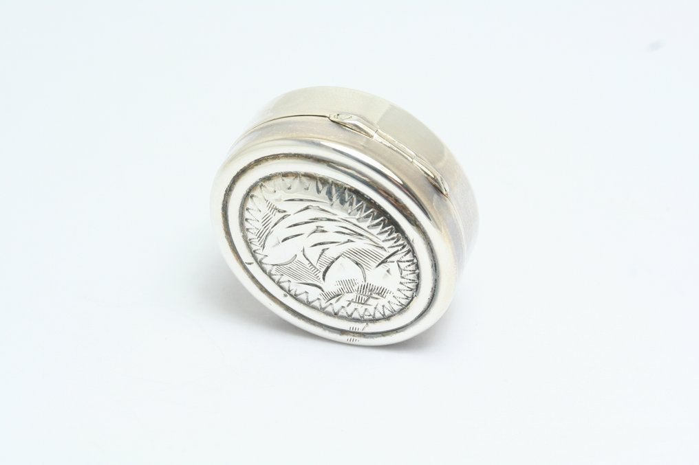 Tablettatartó - Ovális - .800 ezüst - Ezüst gyűrűtartó #1.0