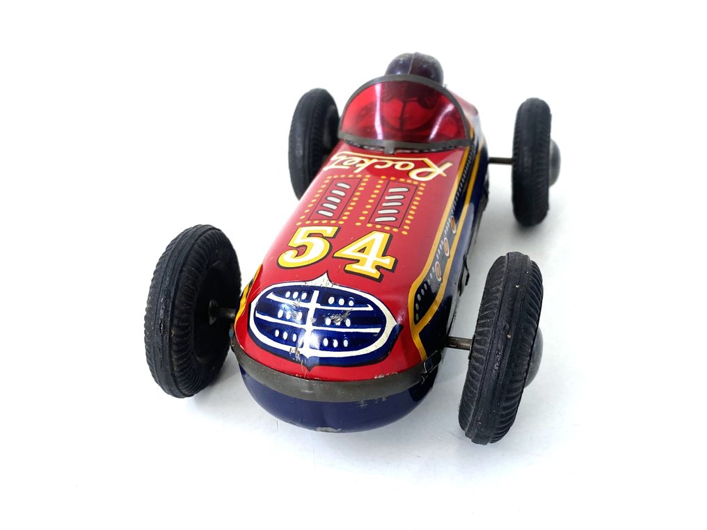 万代 - 锡制玩具 - Bandai Rocket Race Car, Race Number 54, Unboxed - 日本 #2.1