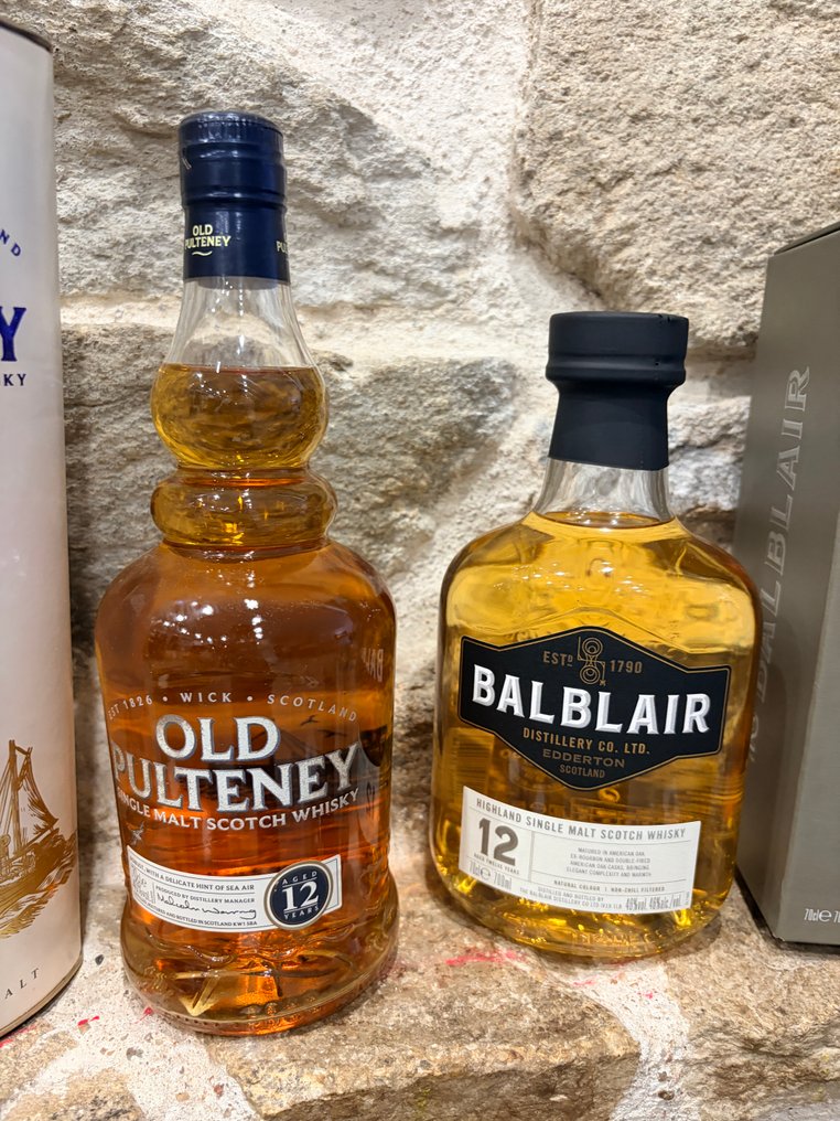 Old Pulteney, Balblair - 12 years old - 70cl - 2 bottles #1.0