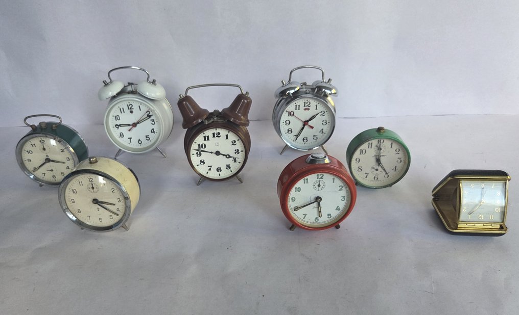 Herätyskello (8) - Peter Jerger, Jamina en andere - Puu, metalli ja lasi - 1950-1960, 1970-1980 #1.0