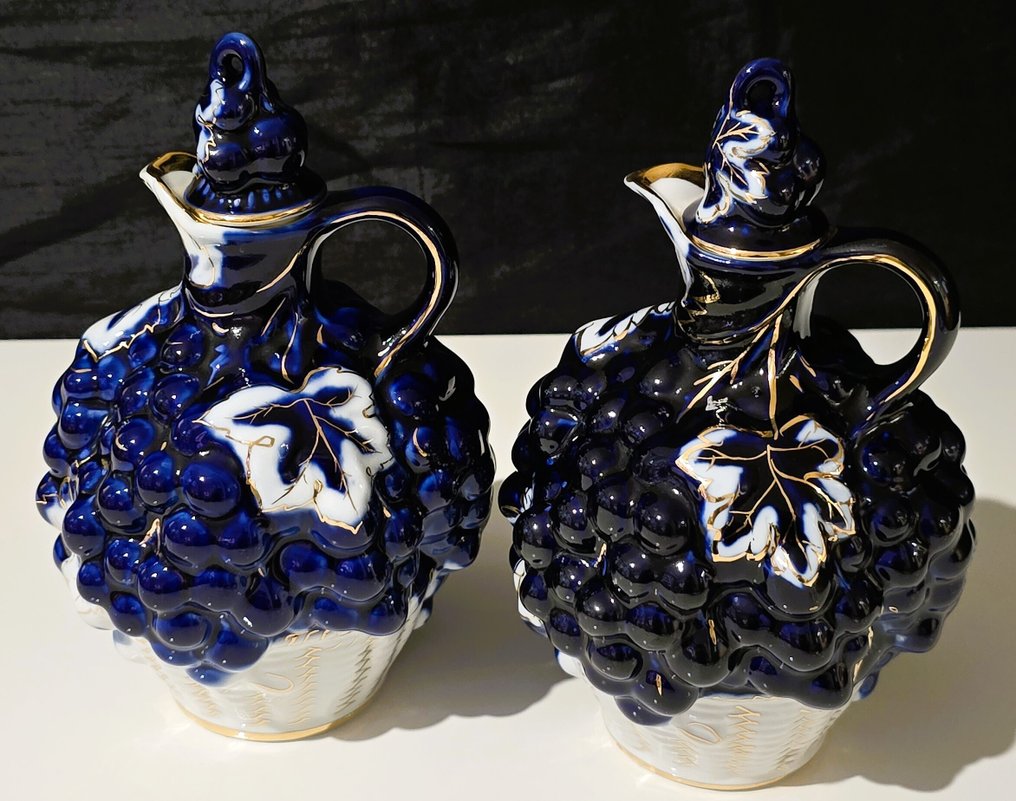 Lomonosov - Φιάλη οίνου (2) - Πορσελάνη - Lomonosov καράφα σταφύλια #3.2