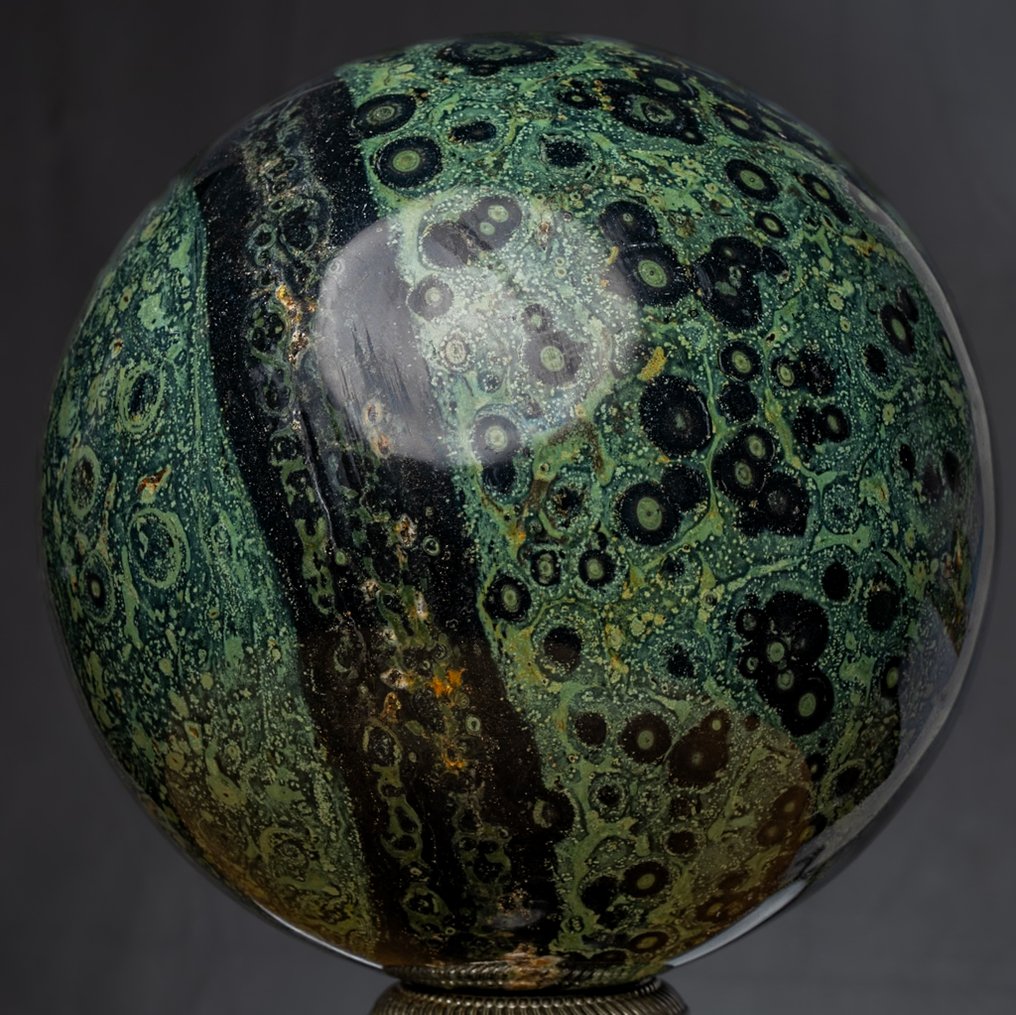 Jaspis Feine große Kambaba Eldariet-Kugel. - Höhe: 17.5 cm - Breite: 17.5 cm- 7683 g #3.2