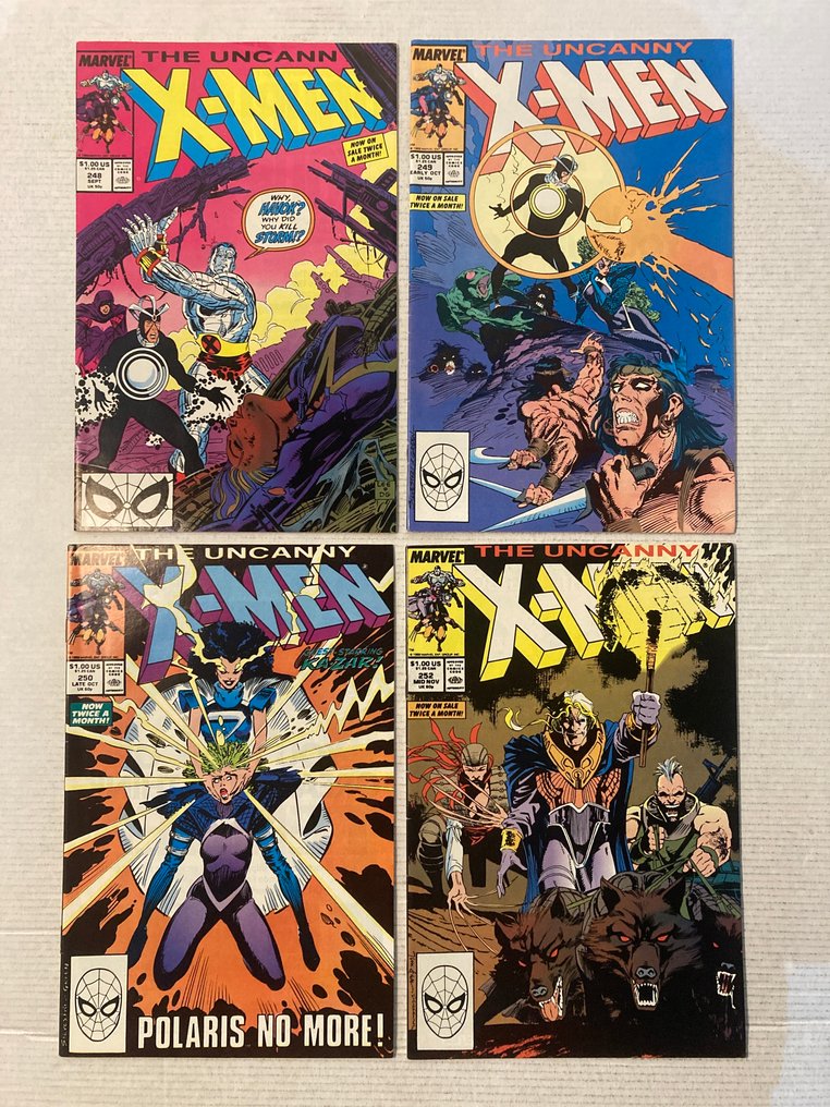 Uncanny X-Men (1963 Series) 22 comics in range # 243 to 270! NO Reserve Price! Inferno! - Featuring Wolverine, Captain America, Black Widow, Colossus, Storm, Rogue and many more! - 22 Comic collection - Eerste druk - 1988/1990 #2.1