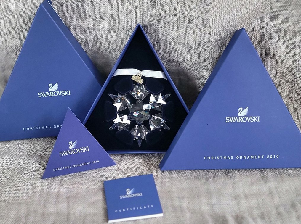 Swarovski - Figurine - Christmas Ornament - Annual Edition 2010 - 1041301 - Box + Certificate - Crystal #4.3
