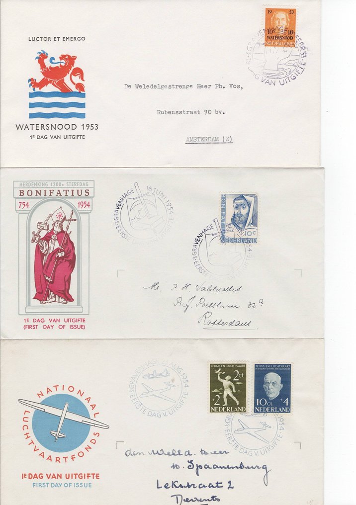 Ολλανδία 1953/1997 - Ελληνική αποδέκτης σετ FDCs από 198 τεμάχια. - NVPH 2026 #1.0