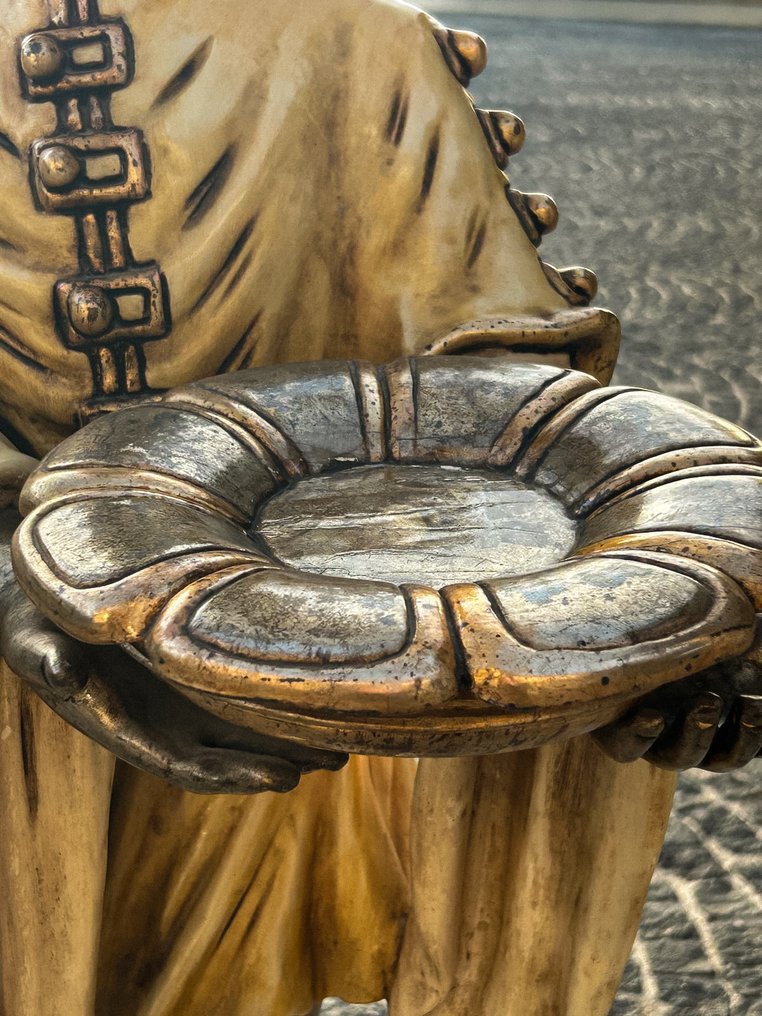 烛台落地灯 - 木, 黄铜色, 水晶 #2.1