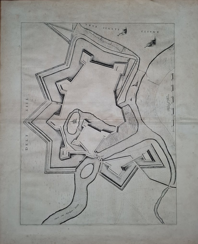 Holandia - Delfzijl; Joan Blaeu - Delfzijl Latijn: Deifsila - 1621-1650 #1.0