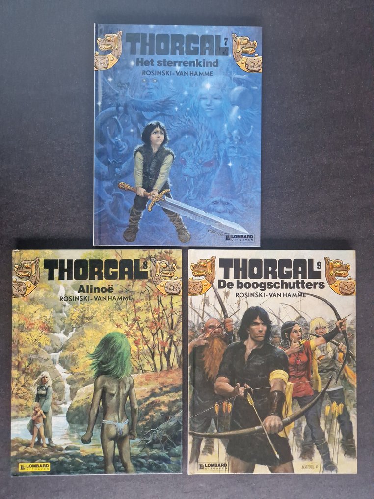 Thorgal 7 t/m 9 HC - 3 Album - First edition - 1989 #1.0
