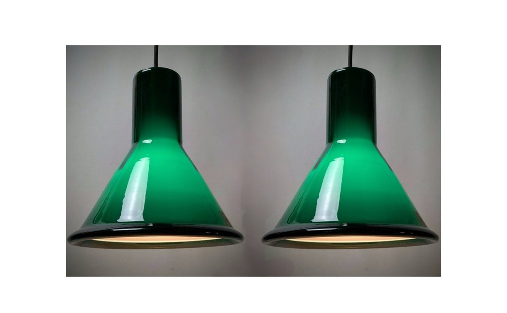 Holmegaard - Michael Bang - Lamp (2) - P & T Mini Pendulum - mouth blown glass #3.2