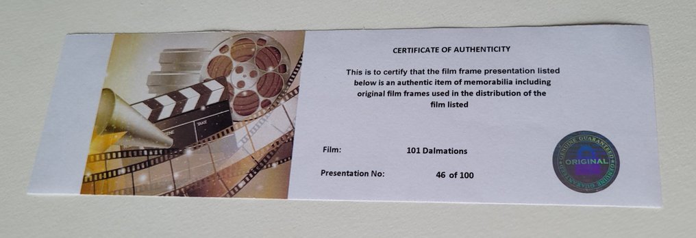 101 Dalmatians - Framed Film Cell Display with COA #2.1