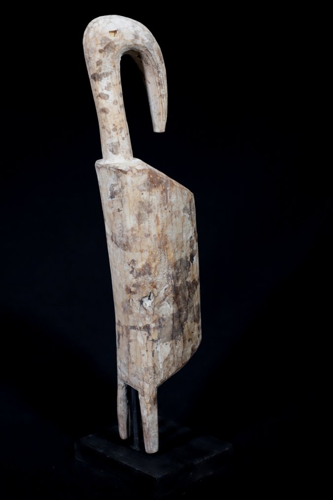 小雕像 - Aklama Bird 在底座上 - 27 厘米 - 迦納 (沒有保留價) #3.2