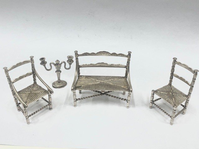 Statuetta in miniatura (4) - .835 argento #1.0