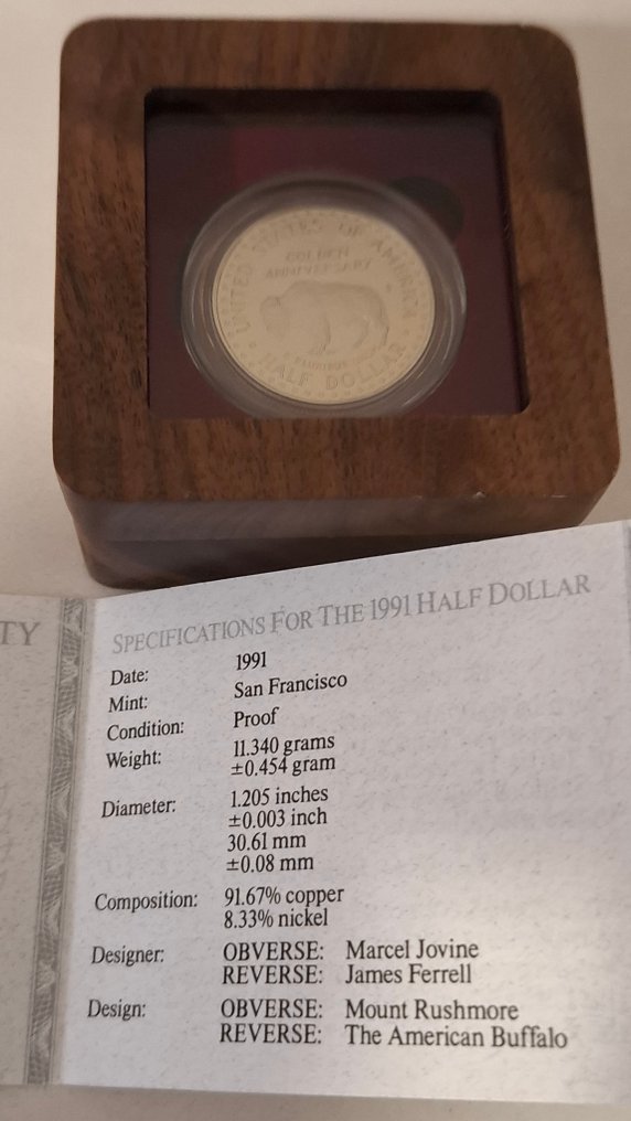 美國. 1/2 Dollar 1991  (沒有保留價) #2.1