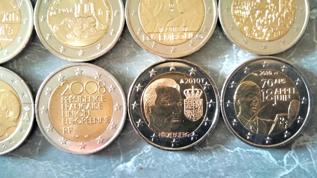 Europa. 2 Euro 2005/2023 (15 pièces) (Zonder minimumprijs) #4.3