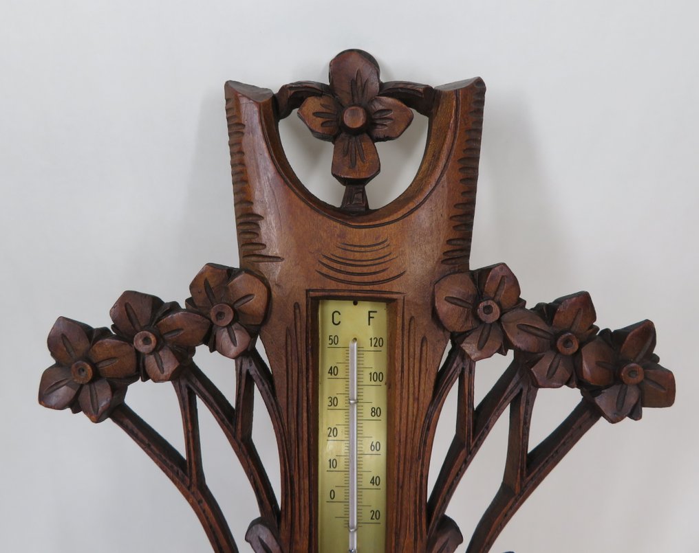 Barometer & thermometer - Estação meteorológica - hout, glas en metaal #2.1