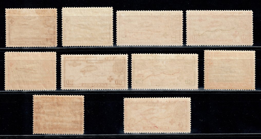 西班牙 1926 - 阿方索十三世 1926 年系列 西班牙红十字会专业 - Edifil 339/348 #1.0