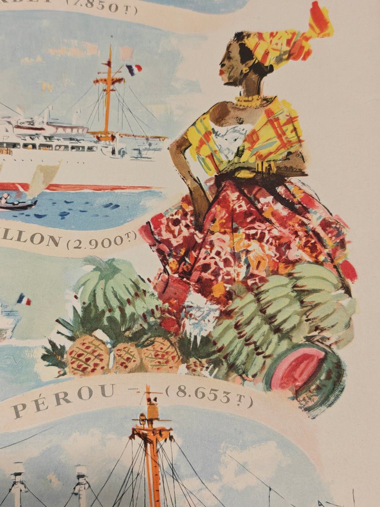 Albert Brenet - Compagnie Générale des Transatlantiques - década de 1950 #1.0