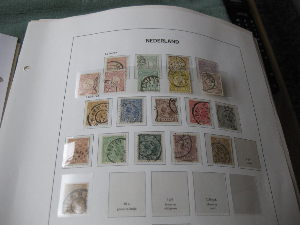 荷兰 1876/1982 - 有趣的批次/收藏在相册页上 #1.0