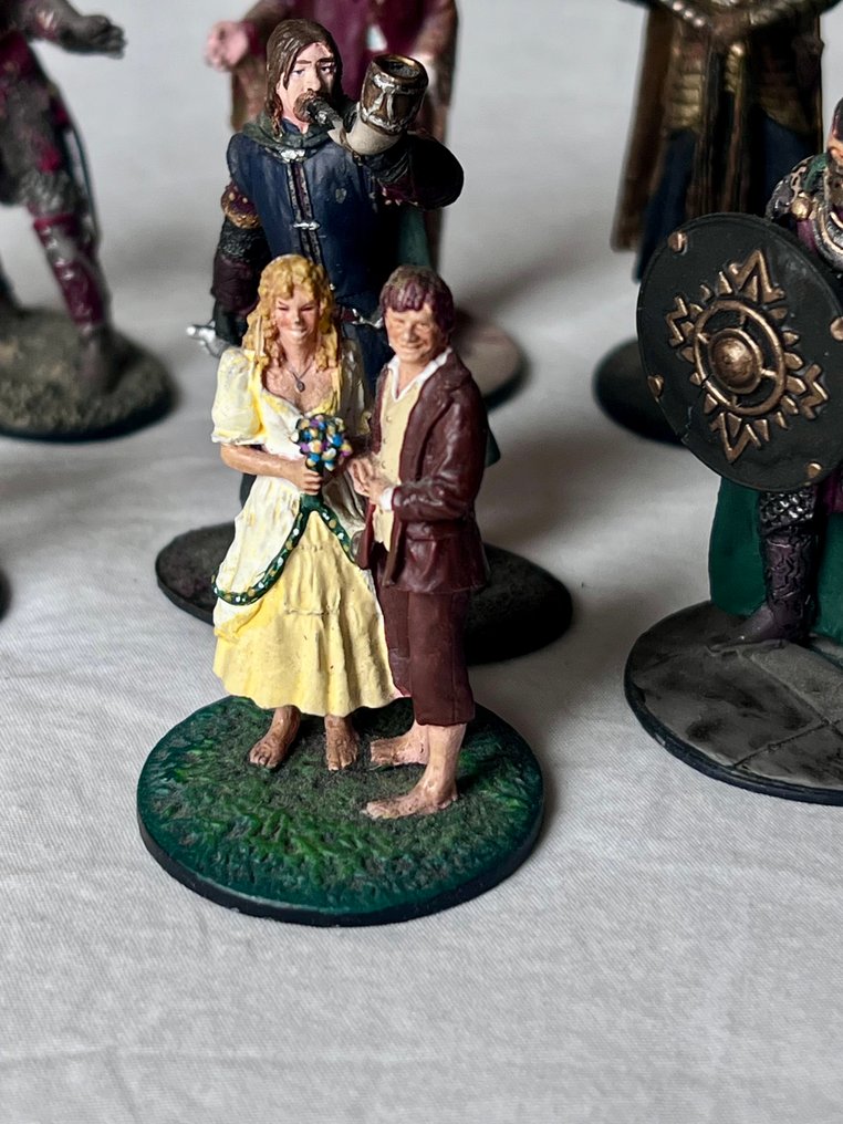 Αγαλματίδιο μινιατούρα - 18 Statuette NLP Signore degli Anelli (18) - Μόλυβδος #1.0