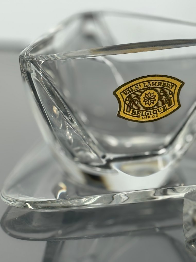 Val Saint Lambert - Scrumieră - Cristal, Sticlă - Vas de scrum în cristal VSl #4.3
