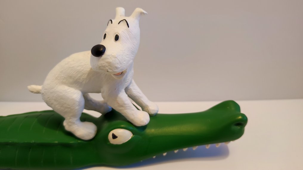 雕像 - Pixi Regout - Milou sur le crocodile - #3.2