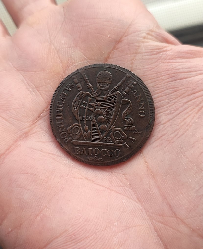 . Olaszország - Pápai államok Baiocco 1816 Roma #1.0
