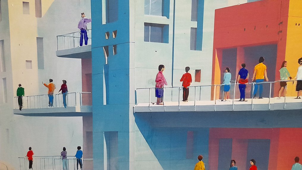 Giorgio Stocco - Tourists walking- opera unica #4.3