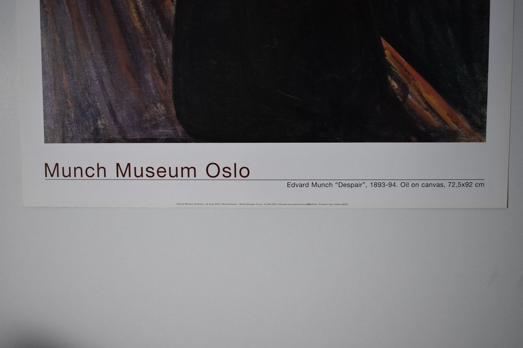 Edward Munch - "DESPAIR" - Original vintage poster - year 2000 #4.3