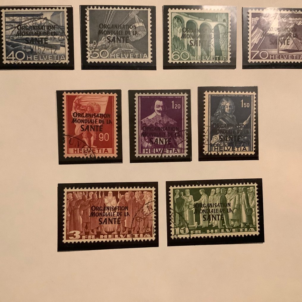 Schweiz 1948/1986 - Servicefranker for det internationale sundhedsorgan, WHO. - Zumstein 1/40 #3.2